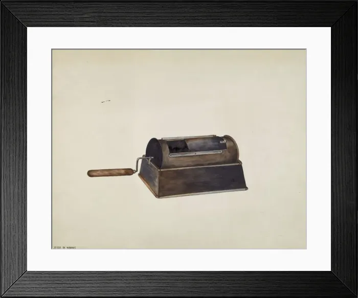 Framed Print : Coffee Roaster, c. 1940. Creator: Jessie M Youngs Framed Print : Coffee Roaster, c. 1940. Creator: Jessie M Youngs