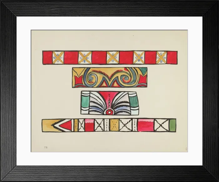 Framed Print : Plate 49: From Portfolio Spanish Colonial Designs of New Mexico, 1935 / 1942. Creator: Unknown Framed Print : Plate 49: From Portfolio Spanish Colonial Designs of New Mexico, 1935 / 1942. Creator: Unknown