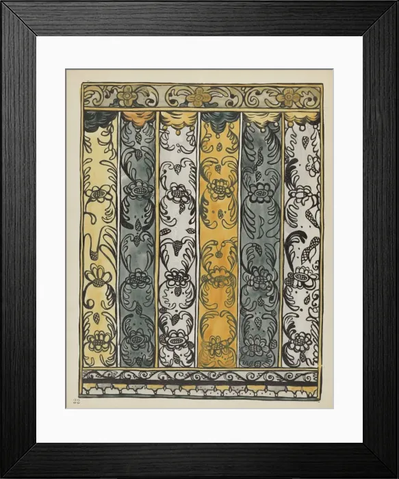 Framed Print : Plate 22: Wall Decoration, Laguna: From Portfolio Spanish Colonial Designs of New Mexico, 1935 / 194 Creator: Unknown Framed Print : Plate 22: Wall Decoration, Laguna: From Portfolio Spanish Colonial Designs of New Mexico, 1935 / 194 Creator: Unknown