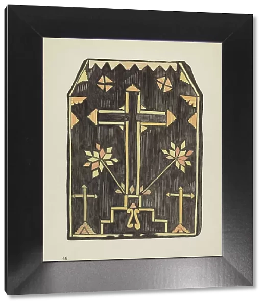 Plate 46: Straw Applique Design: From Portfolio 'Spanish Colonial Designs of New Mexico', 1935  /  1942. Creator: Unknown
