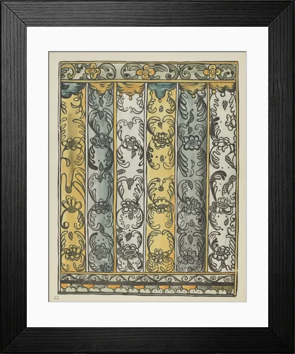Framed Print : Plate 22: Wall Decoration: From Portfolio Spanish Colonial Designs of New Mexico, 1935  /  1942. Creator: Unknown