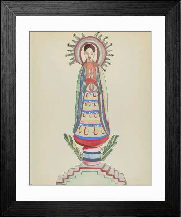 Framed Print : Plate 34: Our Lady of Light: From Portfolio Spanish Colonial Designs of New Mexico, 1934  /  1942. Creator: Unknown