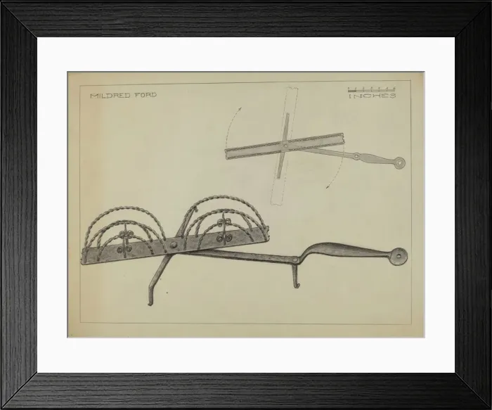 Framed Print : Toast Rack, c. 1936. Creator: Mildred Ford Framed Print : Toast Rack, c. 1936. Creator: Mildred Ford