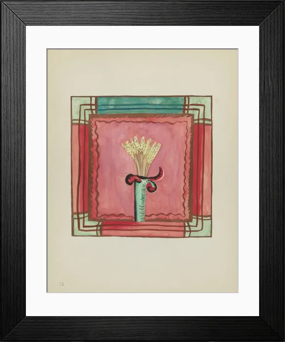 Framed Print : Plate 16: Altar Panel: From Portfolio Spanish Colonial Designs of New Mexico, 1935 / 1942. Creator: Unknown Framed Print : Plate 16: Altar Panel: From Portfolio Spanish Colonial Designs of New Mexico, 1935 / 1942. Creator: Unknown