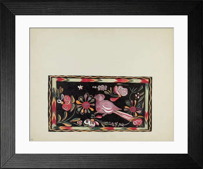 Framed Print : Plate 44: Painted Chest Design: From Portfolio Spanish Colonial Designs of New Mexico, 1935 / 1942. Creator: Unknown Framed Print : Plate 44: Painted Chest Design: From Portfolio Spanish Colonial Designs of New Mexico, 1935 / 1942. Creator: Unknown