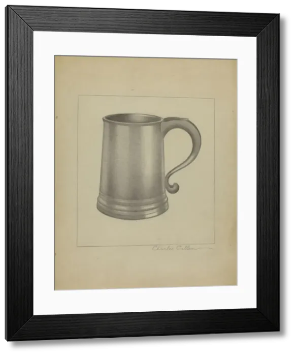 Framed Print : Pewter Mug, c. 1936. Creator: Charles Cullen Framed Print : Pewter Mug, c. 1936. Creator: Charles Cullen