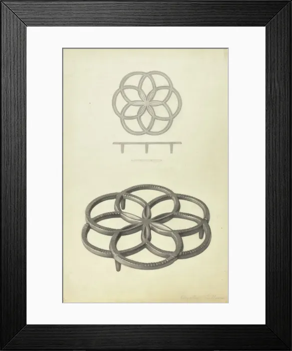 Framed Print : Trivet, c. 1939. Creator: Charles Cullen Framed Print : Trivet, c. 1939. Creator: Charles Cullen