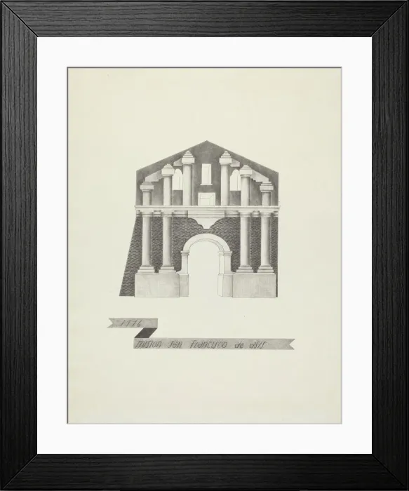 Framed Print : Mision San Francisco de Asis, 1935 / 1942. Creator: James Jones Framed Print : Mision San Francisco de Asis, 1935 / 1942. Creator: James Jones
