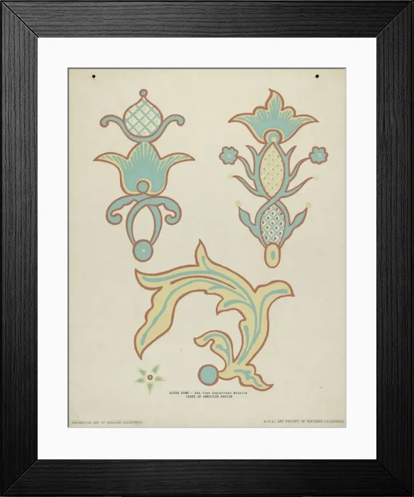 Framed Print : San Juan Capistrano Mission Altar Dome from the portfolio Decorative Art... 1935 / 1942. Creator: Unknown Framed Print : San Juan Capistrano Mission Altar Dome from the portfolio Decorative Art... 1935 / 1942. Creator: Unknown