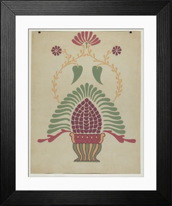 Framed Print : San Gabriel Mission Priests Vestment from the portfolio Decorative Art... 1935 / 1942. Creator: Unknown Framed Print : San Gabriel Mission Priests Vestment from the portfolio Decorative Art... 1935 / 1942. Creator: Unknown