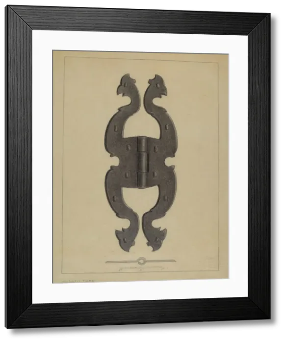 Framed Print : Hinge, c. 1937. Creator: Mildred Ford Framed Print : Hinge, c. 1937. Creator: Mildred Ford