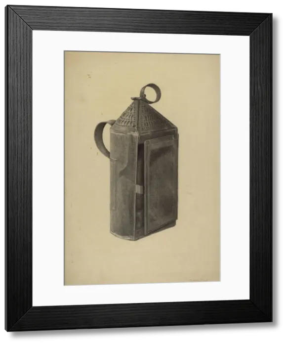 Framed Print : Lantern, c. 1938. Creator: Mildred Ford Framed Print : Lantern, c. 1938. Creator: Mildred Ford