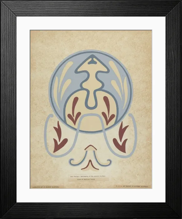 Framed Print : Asistencia of San Antonio de Pala Wall Design from the portfolio of Decorative Art... 1935 / 1942. Creator: Unknown Framed Print : Asistencia of San Antonio de Pala Wall Design from the portfolio of Decorative Art... 1935 / 1942. Creator: Unknown