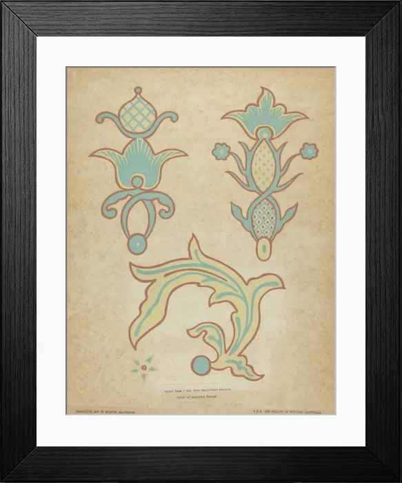 Framed Print : San Juan Capistrano Altar Dome from the portfolio Decorative Art of Spanish... 1935 / 1942. Creator: Unknown Framed Print : San Juan Capistrano Altar Dome from the portfolio Decorative Art of Spanish... 1935 / 1942. Creator: Unknown