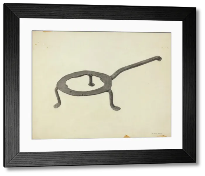 Framed Print : Trivet, c. 1939. Creator: Mildred Ford Framed Print : Trivet, c. 1939. Creator: Mildred Ford