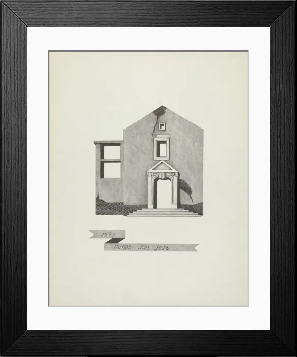 Framed Print : Mision San Jose. Creator: James Jones Framed Print : Mision San Jose. Creator: James Jones