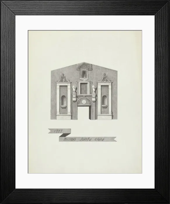 Framed Print : Mision Santa Clara. Creator: James Jones Framed Print : Mision Santa Clara. Creator: James Jones