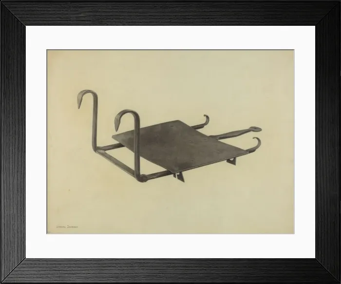Framed Print : Fender Plate Warmer, c. 1938. Creator: Gordon Sanborn