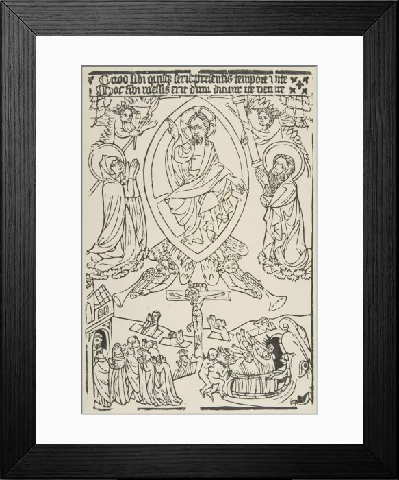 Framed Print : The Last Judgment, 1922. 1922. Creator: Anon Framed Print : The Last Judgment, 1922. 1922. Creator: Anon