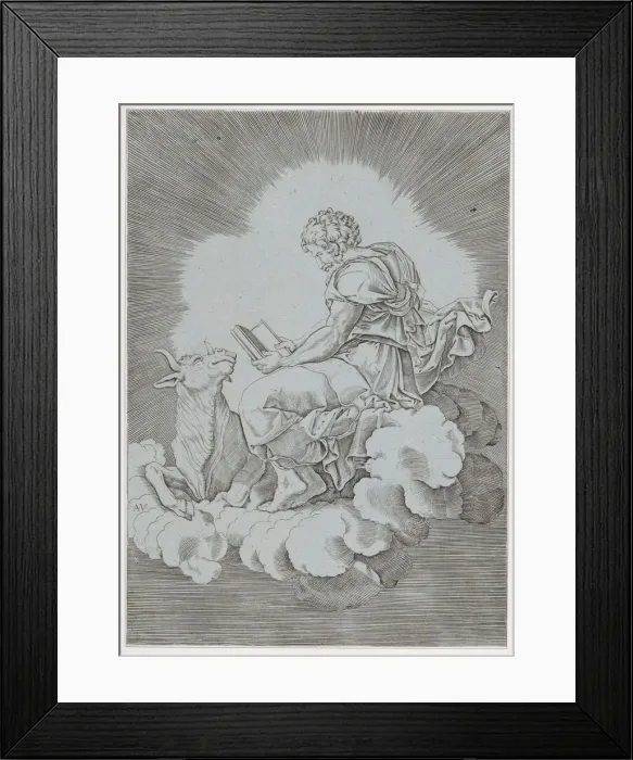 Framed Print : Saint Luke, ca. 1514-36. ca. 1514-36. Creator: Anon Framed Print : Saint Luke, ca. 1514-36. ca. 1514-36. Creator: Anon