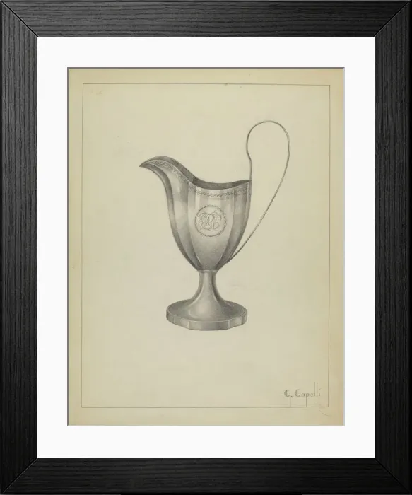 Framed Print : Silver Pitcher, 1935  /  1942. Creator: Gordon Sanborn