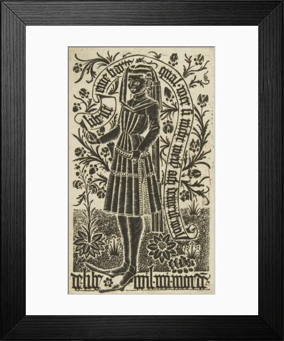 Framed Print : L Amoureux, 15th century. 15th century. Creator: Anon Framed Print : L Amoureux, 15th century. 15th century. Creator: Anon
