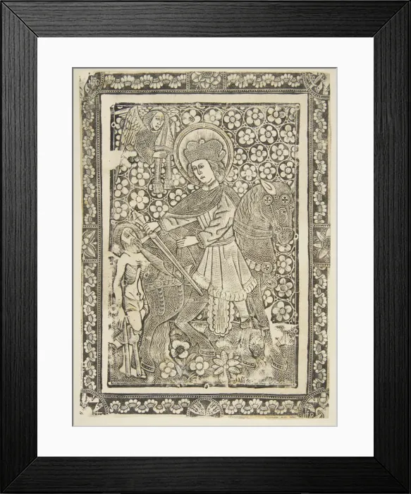 Framed Print : St. Martin, 15th century. 15th century. Creator: Anon Framed Print : St. Martin, 15th century. 15th century. Creator: Anon