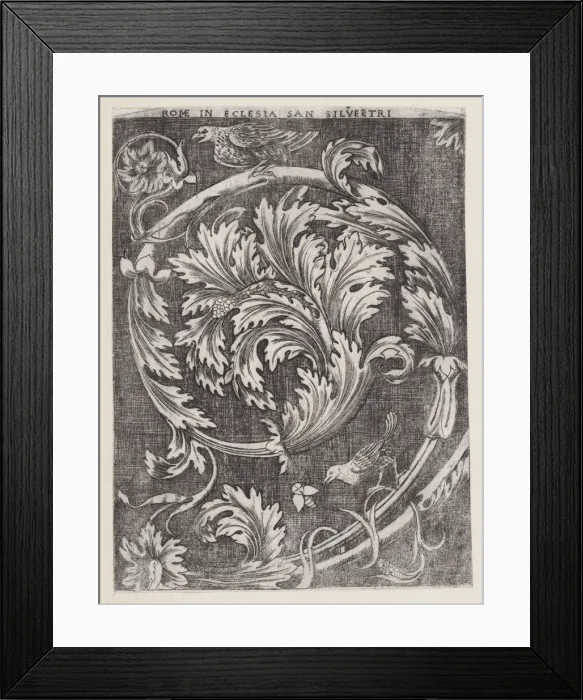 Framed Print : Ornamental Panel, ca. 1514-1600. ca. 1514-1600. Creator: Anon Framed Print : Ornamental Panel, ca. 1514-1600. ca. 1514-1600. Creator: Anon