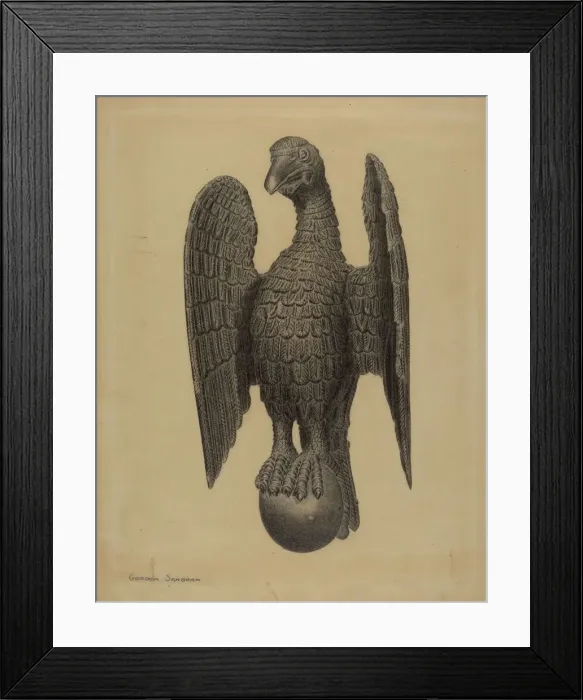 Framed Print : Eagle Figure, c. 1937. Creator: Gordon Sanborn Framed Print : Eagle Figure, c. 1937. Creator: Gordon Sanborn