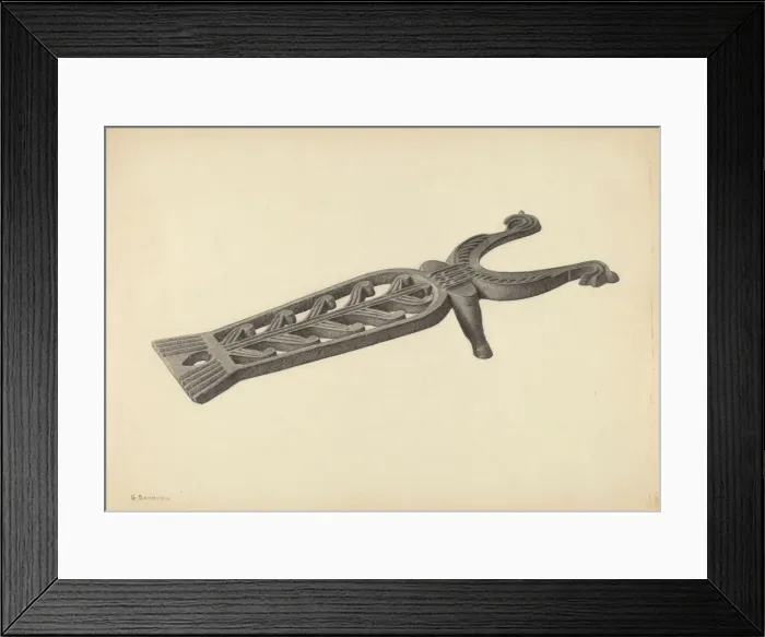 Framed Print : Bootjack, c. 1939. Creator: Gordon Sanborn Framed Print : Bootjack, c. 1939. Creator: Gordon Sanborn