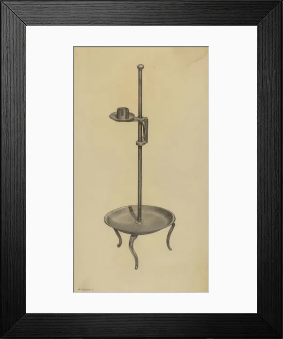 Framed Print : Candle Stand, 1939. Creator: Gordon Sanborn Framed Print : Candle Stand, 1939. Creator: Gordon Sanborn