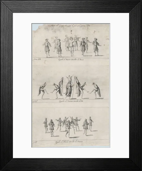 Framed Print : Nations of Europe ballets, 17th century. 17th century. Creator: Anon Framed Print : Nations of Europe ballets, 17th century. 17th century. Creator: Anon