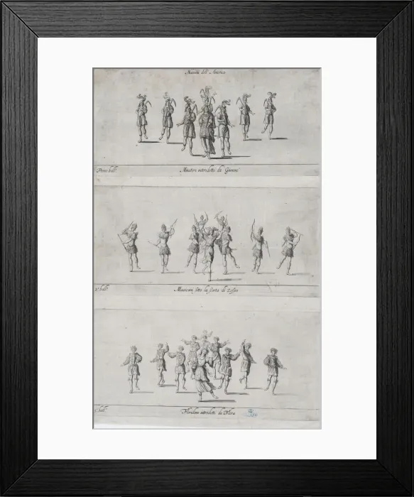 Framed Print : Nations of America ballets, 17th century. 17th century. Creator: Anon Framed Print : Nations of America ballets, 17th century. 17th century. Creator: Anon
