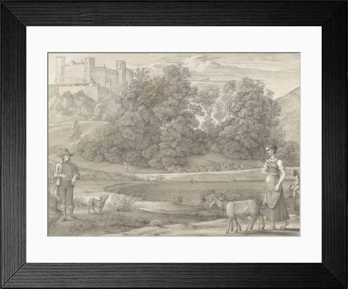 Framed Print : Sieben Gegenden aus Salzburg und Berchtesgaden Geordnet nach den sieben Tagen der Woche, v... 1823. Creator: Ferdinand Olivier Framed Print : Sieben Gegenden aus Salzburg und Berchtesgaden Geordnet nach den sieben Tagen der Woche, v... 1823. Creator: Ferdinand Olivier