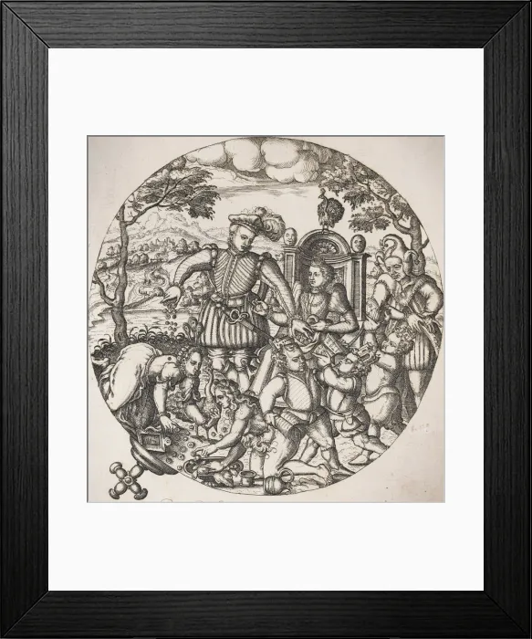 Framed Print : They have become foolhardy and have given themselves over to vanity (Ephesians 4: 19... ca. 1570-72. Creator: Anon) Framed Print : They have become foolhardy and have given themselves over to vanity (Ephesians 4: 19... ca. 1570-72. Creator: Anon)