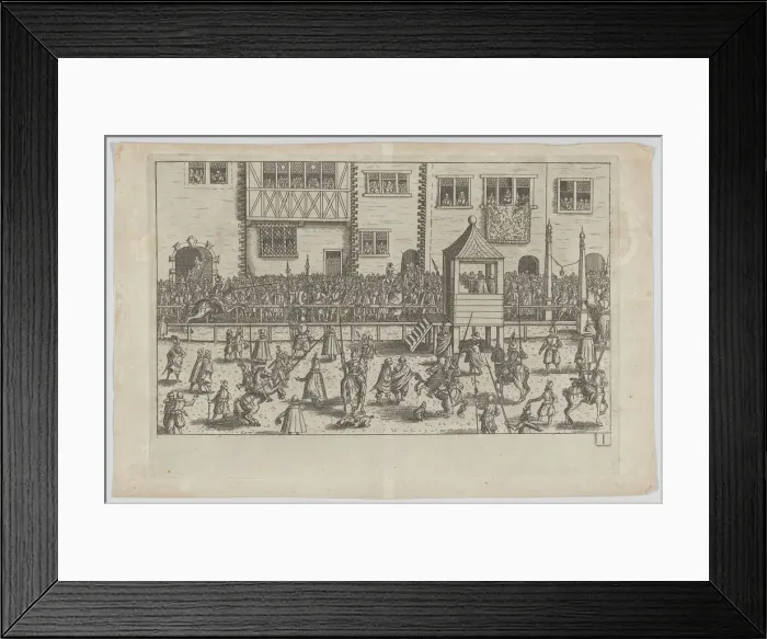 Framed Print : Plate I: Election and Coronation of Emperor Maximilian II, 1612. 1612. Creator: Anon Framed Print : Plate I: Election and Coronation of Emperor Maximilian II, 1612. 1612. Creator: Anon