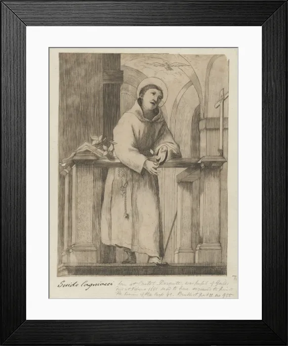 Framed Print : Saint Anthony of Padua, 1650-1700. 1650-1700. Creator: Anon Framed Print : Saint Anthony of Padua, 1650-1700. 1650-1700. Creator: Anon