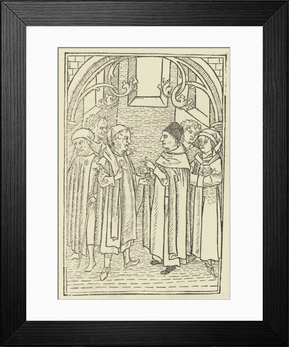 Framed Print : Page from Stern des Meschiah, 1477. 1477. Creator: Anon Framed Print : Page from Stern des Meschiah, 1477. 1477. Creator: Anon