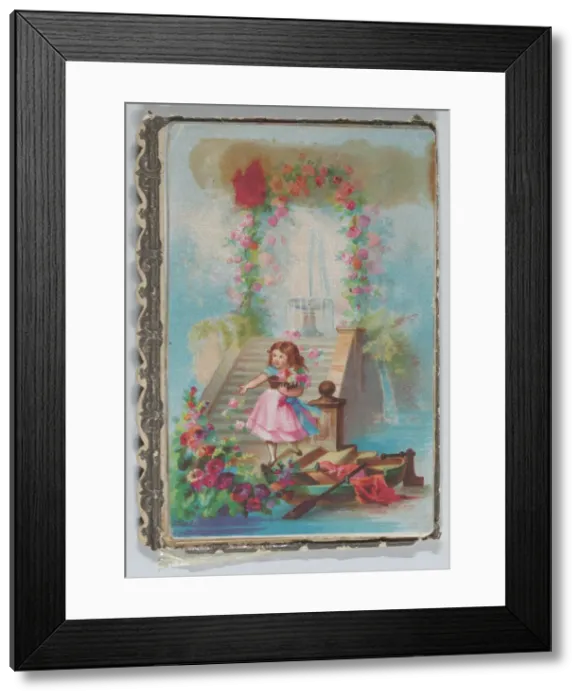 Framed Print : Valentine - Mechanical -- four layers, merrymaking, ca. 1875. ca. 1875. Creator: Anon Framed Print : Valentine - Mechanical -- four layers, merrymaking, ca. 1875. ca. 1875. Creator: Anon