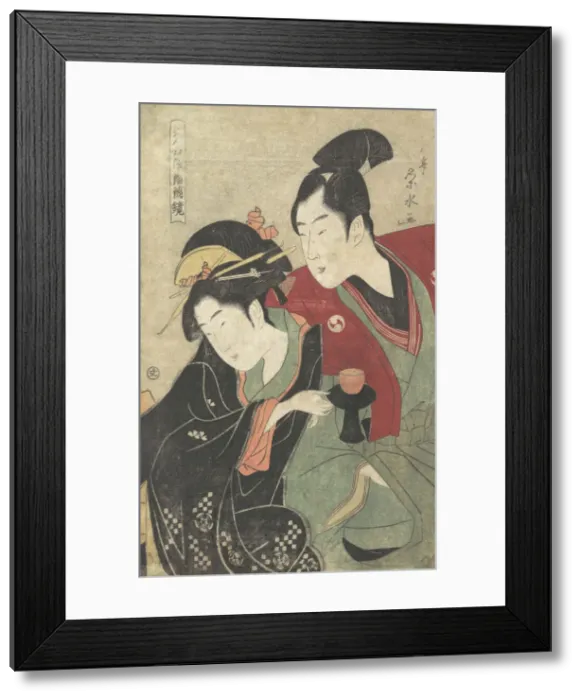 Framed Print : Scene from the Chushingura'Drama, ca. 1797. Creator: Ichirakutei Eisui Framed Print : Scene from the Chushingura'Drama, ca. 1797. Creator: Ichirakutei Eisui