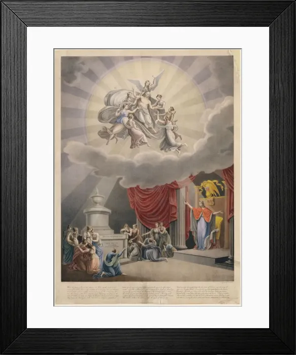 Framed Print : Apotheosis of George Washington, 1830-50. Creator: Heinrich Weishaupt Framed Print : Apotheosis of George Washington, 1830-50. Creator: Heinrich Weishaupt