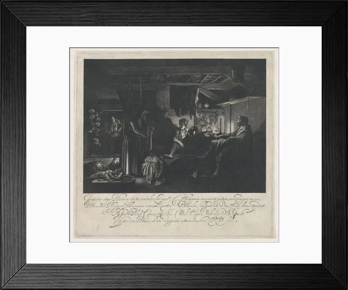 Framed Print : Jupiter and Mercury in the House of Philemon and Baucis, 1612. Creator: Hendrik Goudt Framed Print : Jupiter and Mercury in the House of Philemon and Baucis, 1612. Creator: Hendrik Goudt