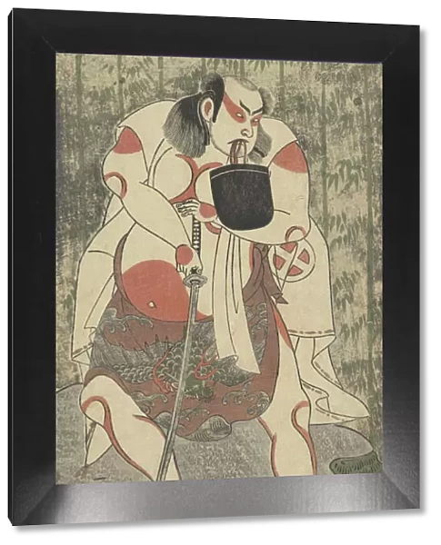 The Actor Otani Hiroji III, Armed with a Sword, ca. 1769. Creator: Ippitsusai Buncho