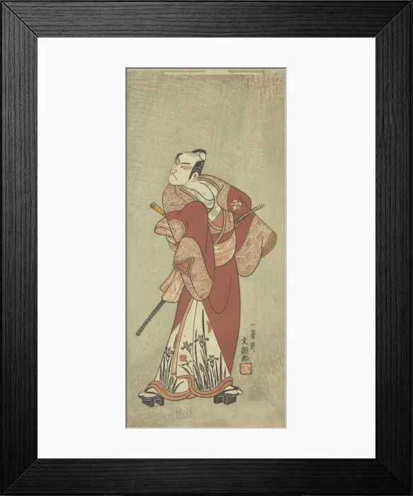 Framed Print : The Actor Matsumoto Koshiro 3rd in an Unidentified Role, ca. 1769. Creator: Ippitsusai Buncho Framed Print : The Actor Matsumoto Koshiro 3rd in an Unidentified Role, ca. 1769. Creator: Ippitsusai Buncho