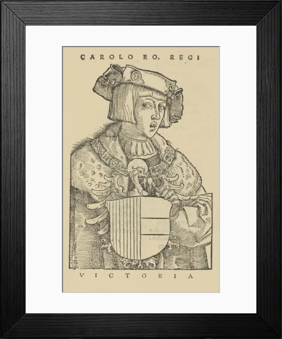 Framed Print : Libertas Germaniae, 1519. Creator: Hans Baldung Framed Print : Libertas Germaniae, 1519. Creator: Hans Baldung