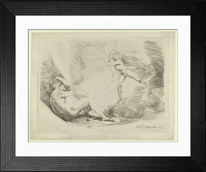 Framed Print : Chrysogone Conceives, in a Ray of Sunshine, Amoretta and Belphoebe (Edmund Spenser, ... 1800-1810. Creator: Henry Fuseli. Chrysogone Conceives, in a Ray of Sunshine, Amoretta and Belphoebe (Edmund Spenser, ... 1800-1810) Framed Print : Chrysogone Conceives, in a Ray of Sunshine, Amoretta and Belphoebe (Edmund Spenser, ... 1800-1810. Creator: Henry Fuseli. Chrysogone Conceives, in a Ray of Sunshine, Amoretta and Belphoebe (Edmund Spenser, ... 1800-1810)