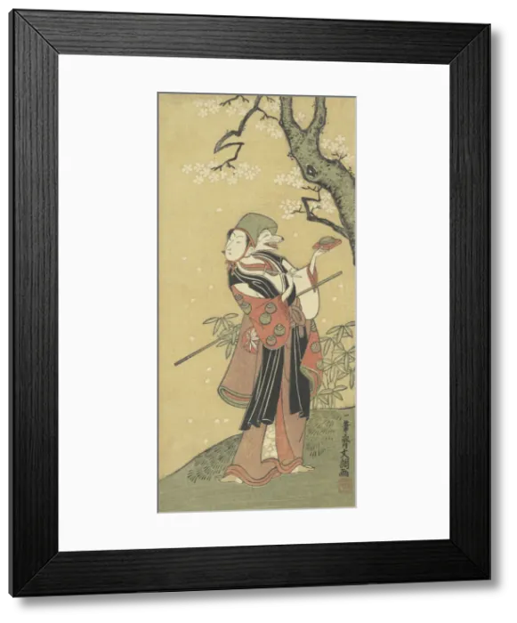 Framed Print : A Fox Dance from the Drama The Thousand Cherry Trees. Creator: Ippitsusai Buncho Framed Print : A Fox Dance from the Drama The Thousand Cherry Trees. Creator: Ippitsusai Buncho