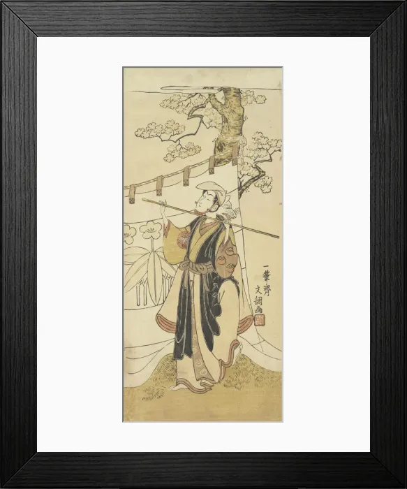 Framed Print : The Actor Yamashita Kyonosuke in the Role of Tamarimaru, ca. 1769. Creator: Ippitsusai Buncho Framed Print : The Actor Yamashita Kyonosuke in the Role of Tamarimaru, ca. 1769. Creator: Ippitsusai Buncho