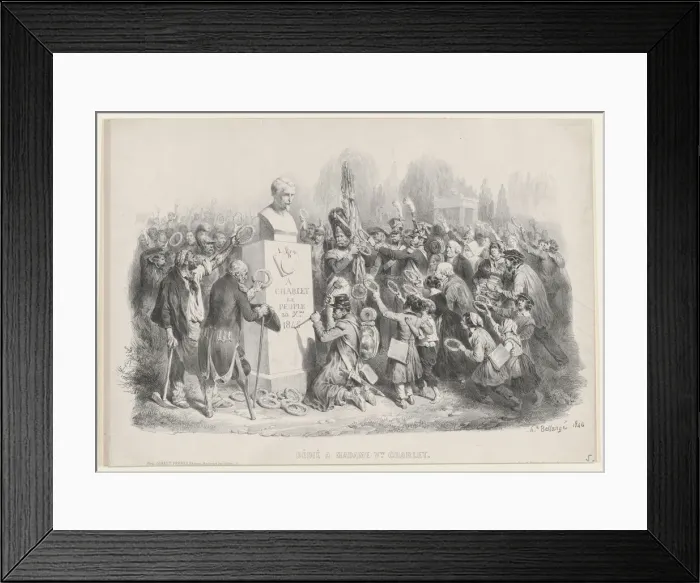 Framed Print : Dedicated to Madame Vve. Charlet, 1846. Creator: Hippolyte Bellangé Framed Print : Dedicated to Madame Vve. Charlet, 1846. Creator: Hippolyte Bellangé