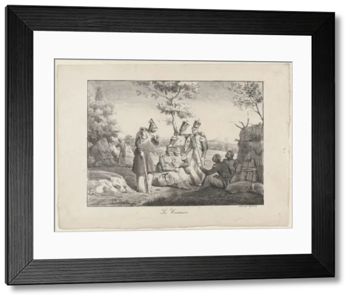 Framed Print : The Lunch Lady, ca. 1840. Creator: Hippolyte Bellangé Framed Print : The Lunch Lady, ca. 1840. Creator: Hippolyte Bellangé